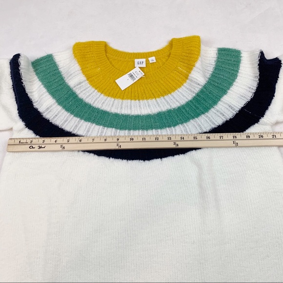 Gap striped long sleeve pullover sweater crew neck - Picture 8 of 11